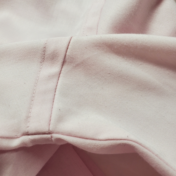Geoffrey Beene Pink Sateen Blouse Button Down Dress Shirt - Picture 8 of 13